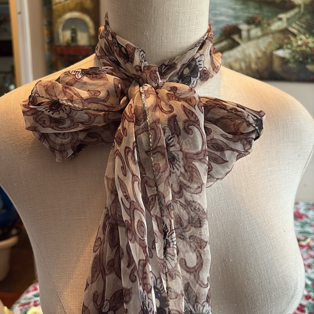 Putumayo vintage Floral Rayon print Scarf